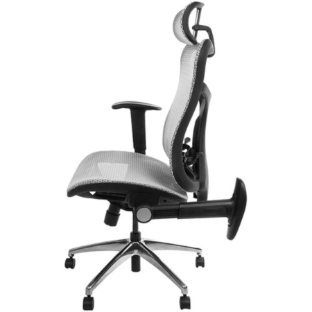 Wavebone Viking Studio Chair Mesh Seat Grey | Breathable Ergonomic Chair | Foldable Arms & Adjustable Support