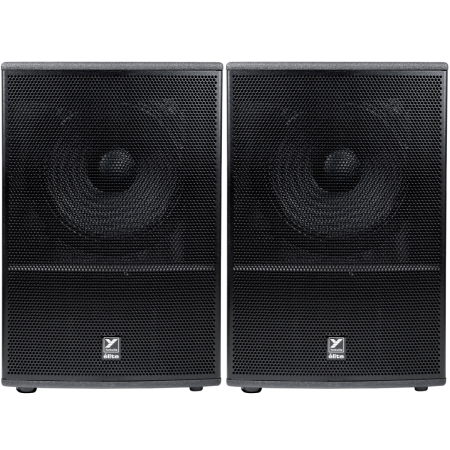 Yorkville ES18P Pair | Dual 18in 3200W Powered Subwoofers | 140dB Peak Output